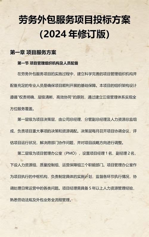 劳务外包服务项目投标方案（软件外包服务）